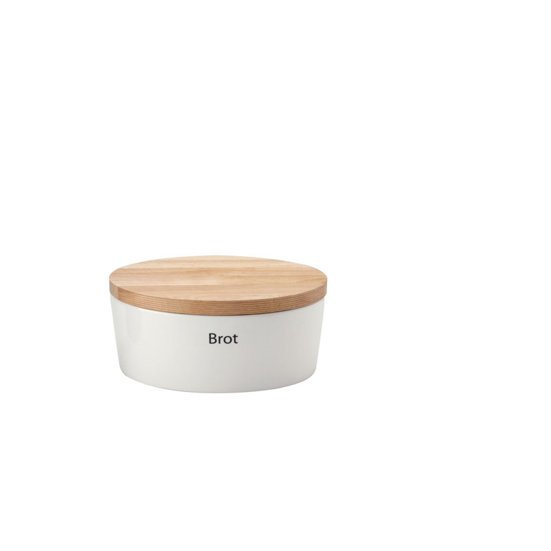 Ceramic Food Storage Container, 13.5cm H x 23cm W x 30cm D., White