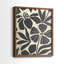 Linocut Garden I-Premium, impression encadrée - prête à être accrochée - aucun clou requis - aucun clou requis-657673906-657673904