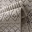 Tapis géométrique en polypropylène tissé à la machine à motif géométrique blanc bouleau / gris argenté Beiler-2145697023