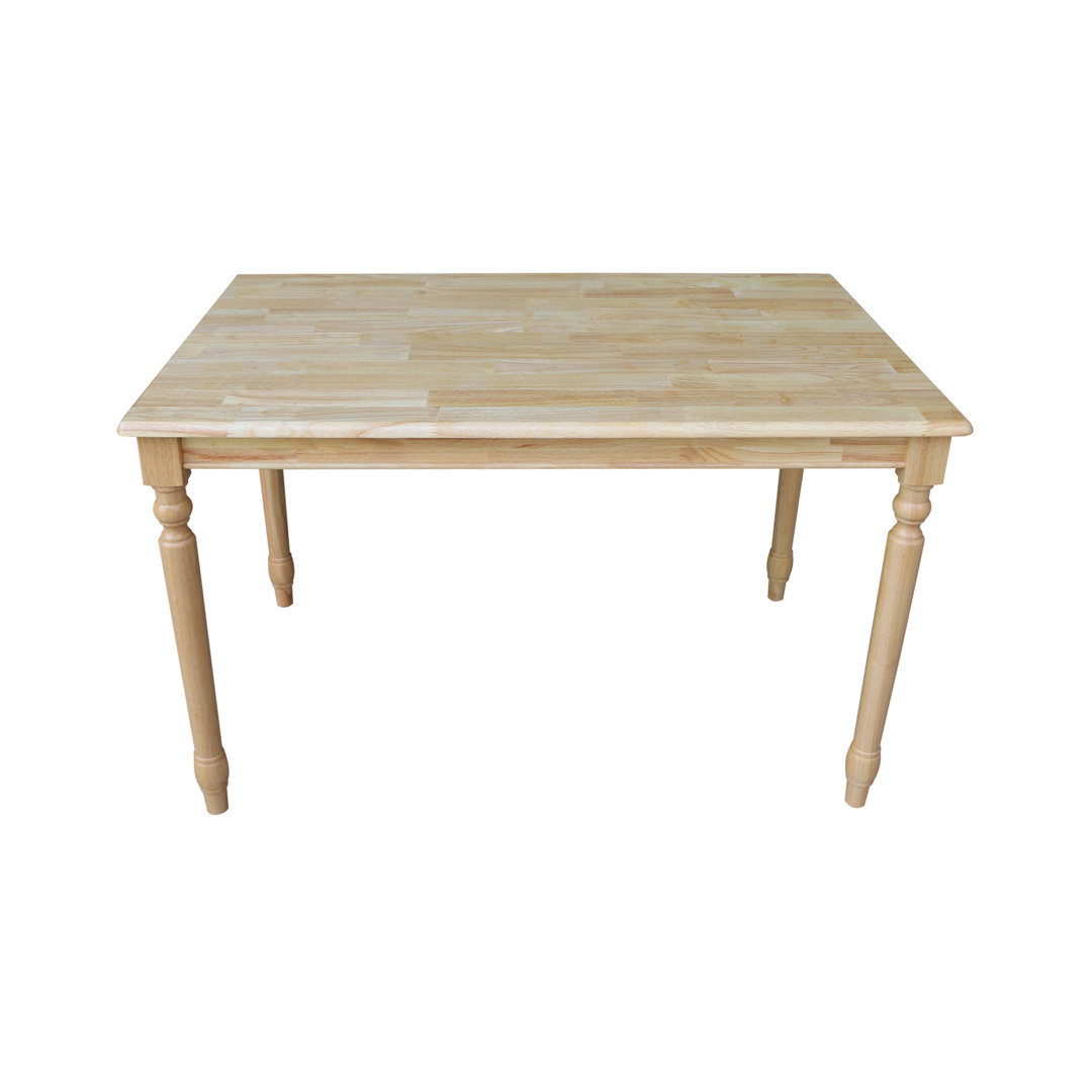 Genissa Unfinished Solid Wood Dining Table Charlton Home®