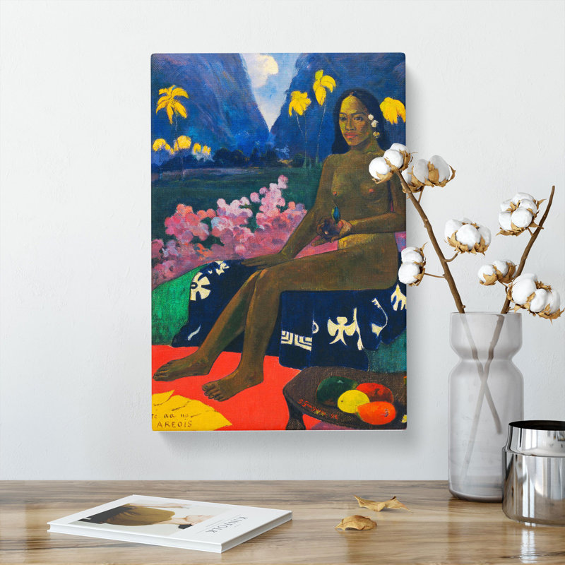 Seated Woman Vol.3 by Paul Gauguin - Wrapped Canvas Painting, 50cm H x 35cm W x 3cm D