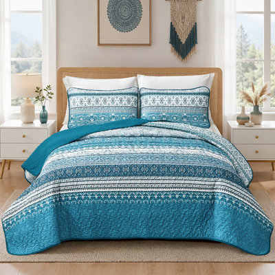Ensemble de 3 courtepointe Boho Bohemian