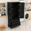 Armoire de rangement élégante en bois - tablettes réglables, charnières silencieuses-887810822