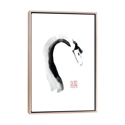Visage de cygne - reproduction d'art murale - toile encadrée
