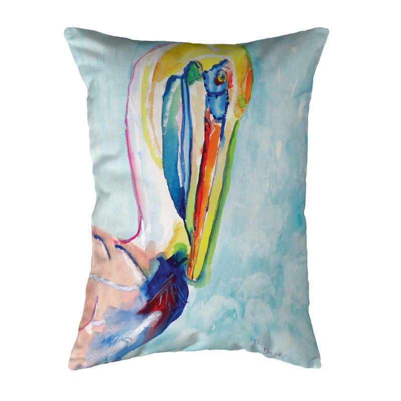 Pelican Outdoor Reversible Throw Pillow