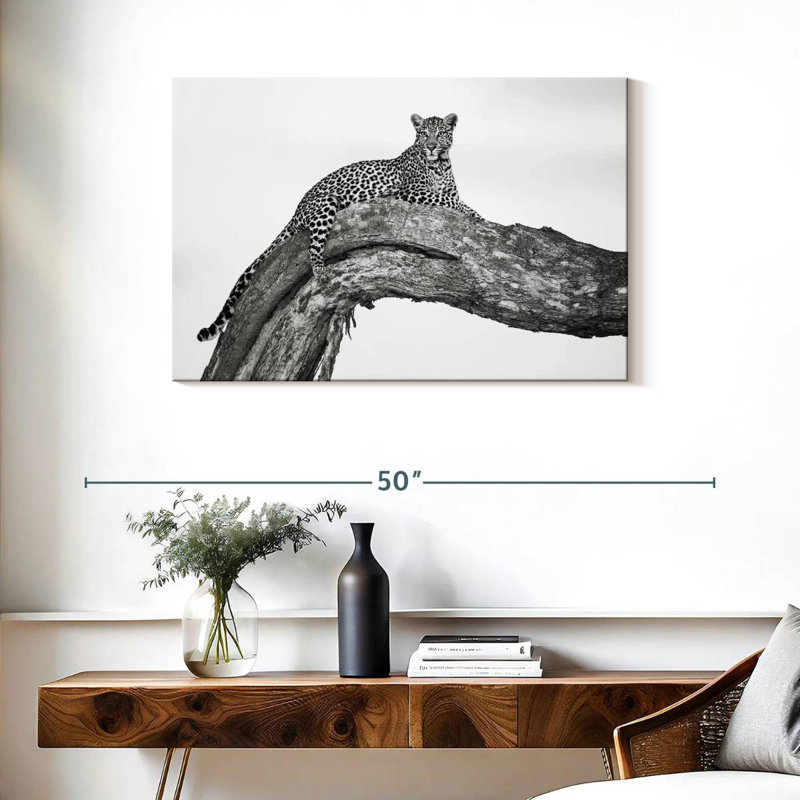 Brampt Resting African Leopard, 24" H x 36" W