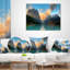 Coussin lombaire seascape lake louise banff park