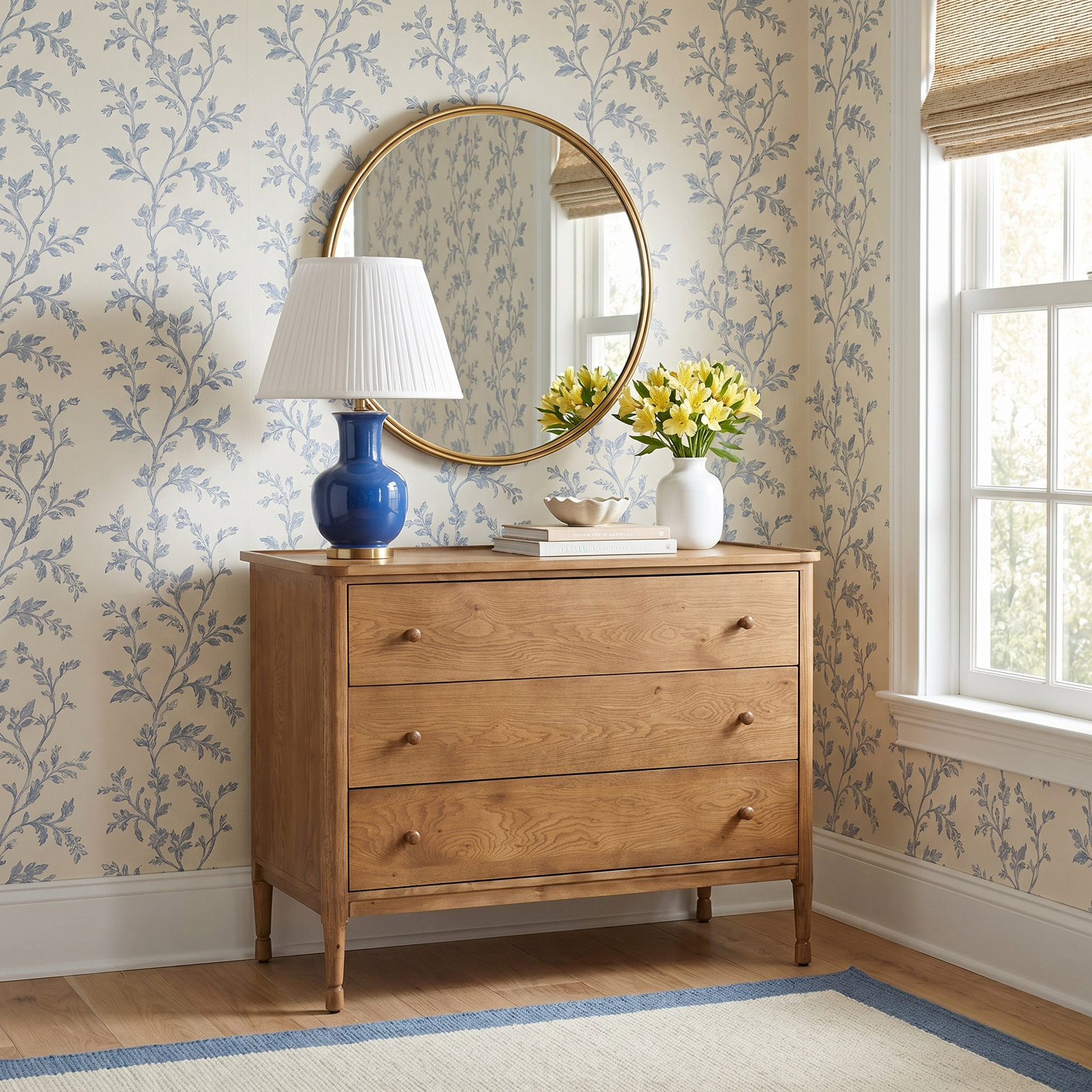 Franny 3 Drawer Chest, Saddle Brown