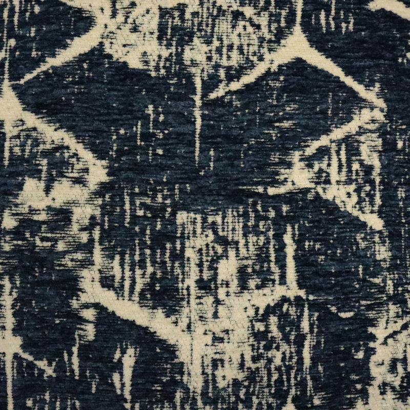 Tissu de revêtement en chenille Lucy-Francis, Indigo