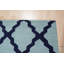 Hand Tufted Wool Area Rug in Blue