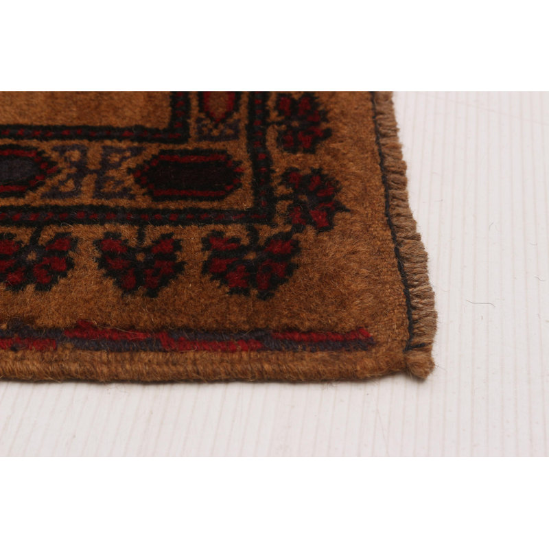 Tapis brun clair 6 pi 7 po x 9 pi 10 po Teimani