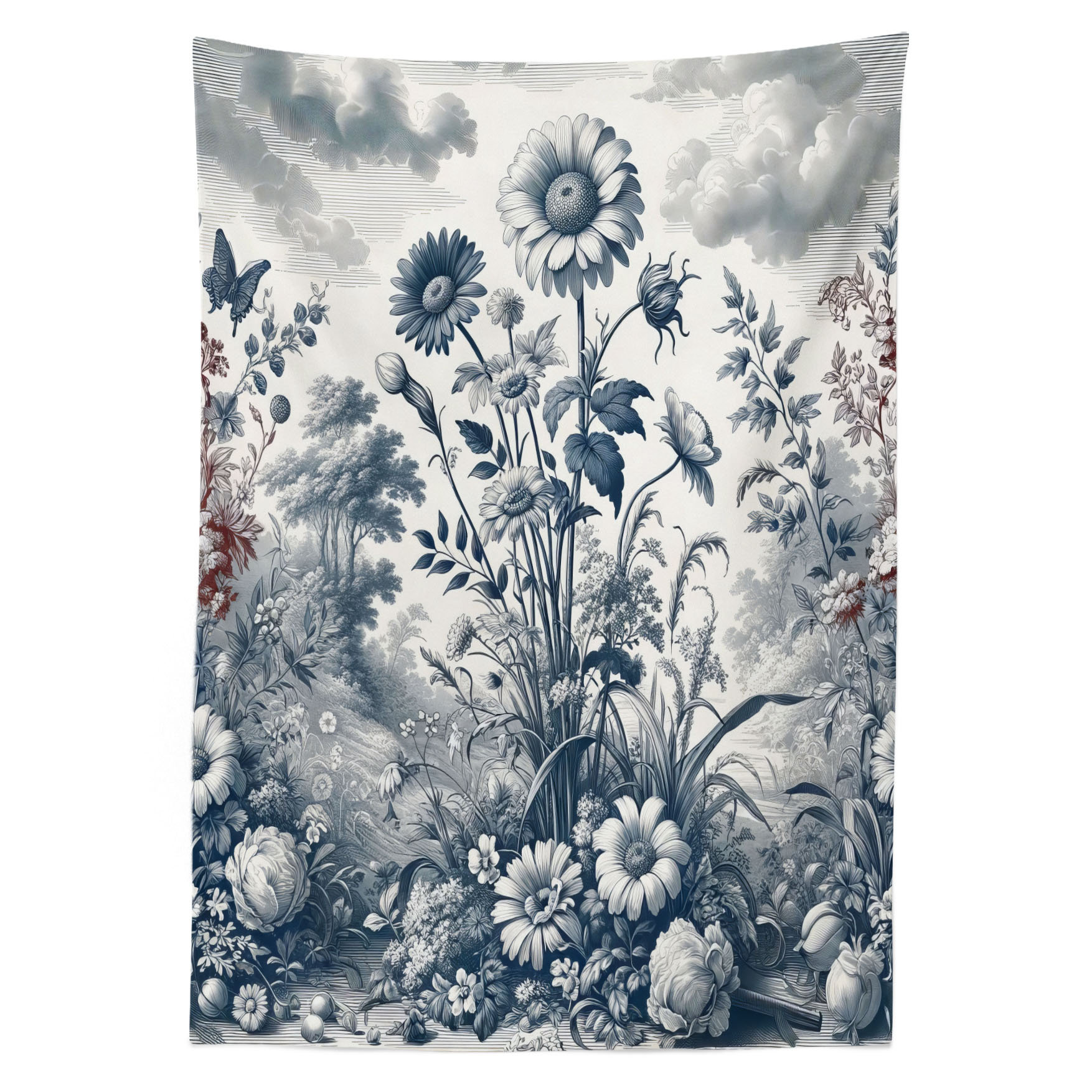 Alcott Hill® Corday Rectangle Floral Polyester Tablecloth | Wayfair