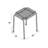 Joniesha Metal Accent Stool