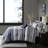 7 Piece Navy King Comforter - With Stripe Design & Decorative Pillows Classy Comforter, Shams Machine Washable-116011701