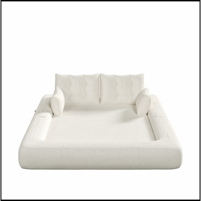 Canapé-lit pliable polyvalent avec rembourrage en mousse moelleuse pour plus de confort et d'espace