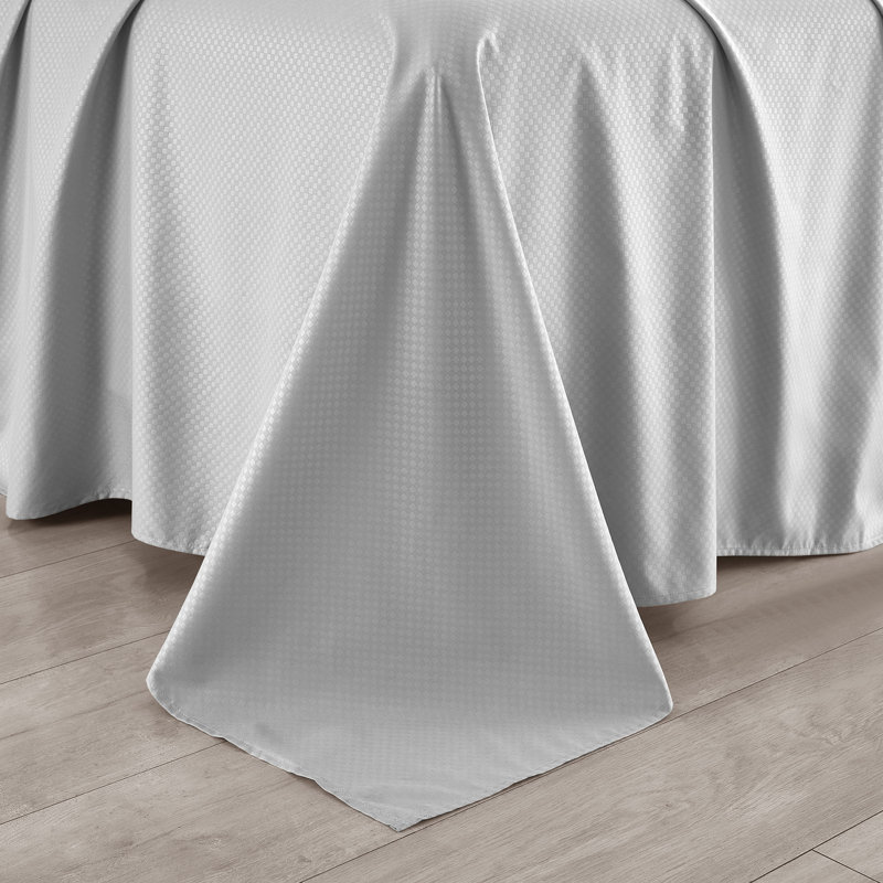 Ensemble de draps en microfibre , Ensemble de draps pour très grand lit + 1 drap-ho, Gris clair