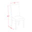 Ensemble de table de salle à manger 7 pièces 7 pièces 54 x 54 po, Cappuccino-671668098