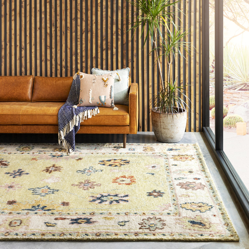 Wool Oriental Area Rug, Rectangle 2' x 3'