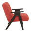 Chaise en bois corail - construction et siège confortable avec structure stable élégante-642322400