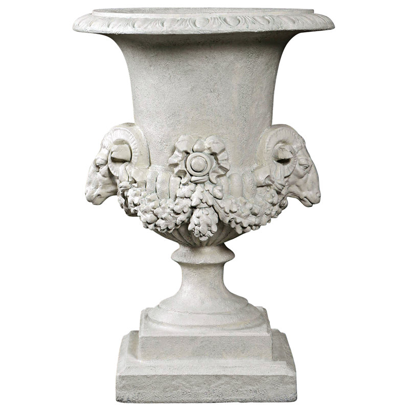 Hermes Ram's Head Urn Planter
