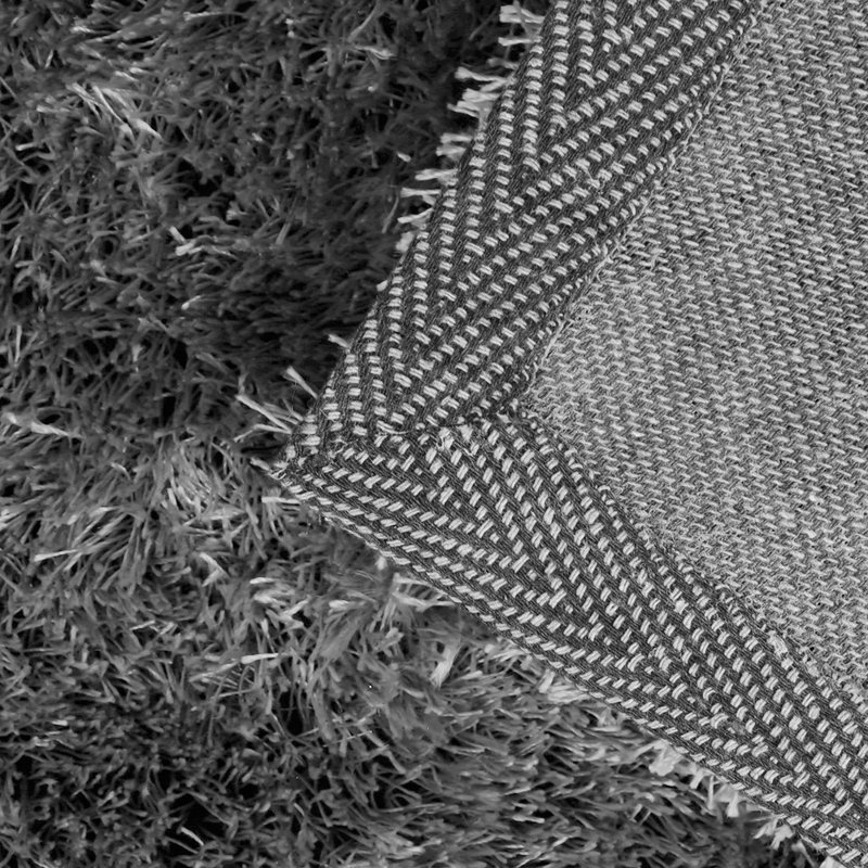 Tapis gris à poils longs Erwyn, Rectangle 1 pi 3 po x 2 pi