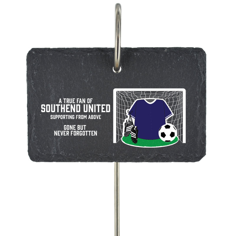 Bohde Southend United Fan Football Slate Grave Marker Memorial Plaque