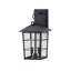 Lanterne murale d'extérieur à 15 lumières H 15,5 "noire 