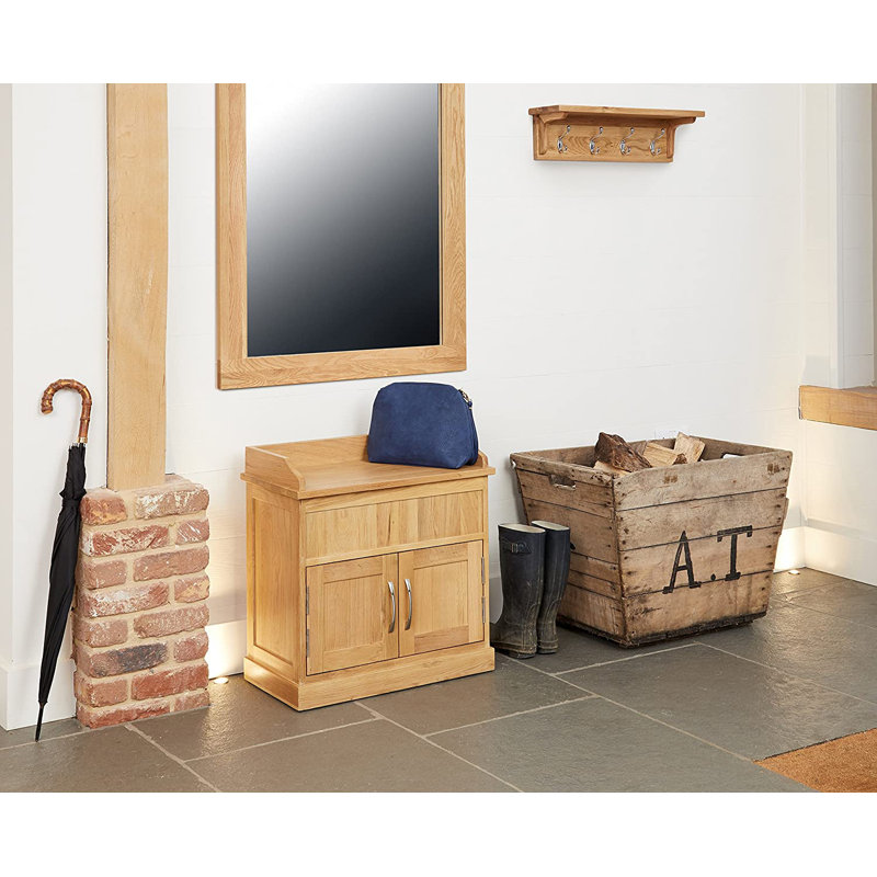 Solid Wood Storage Bench