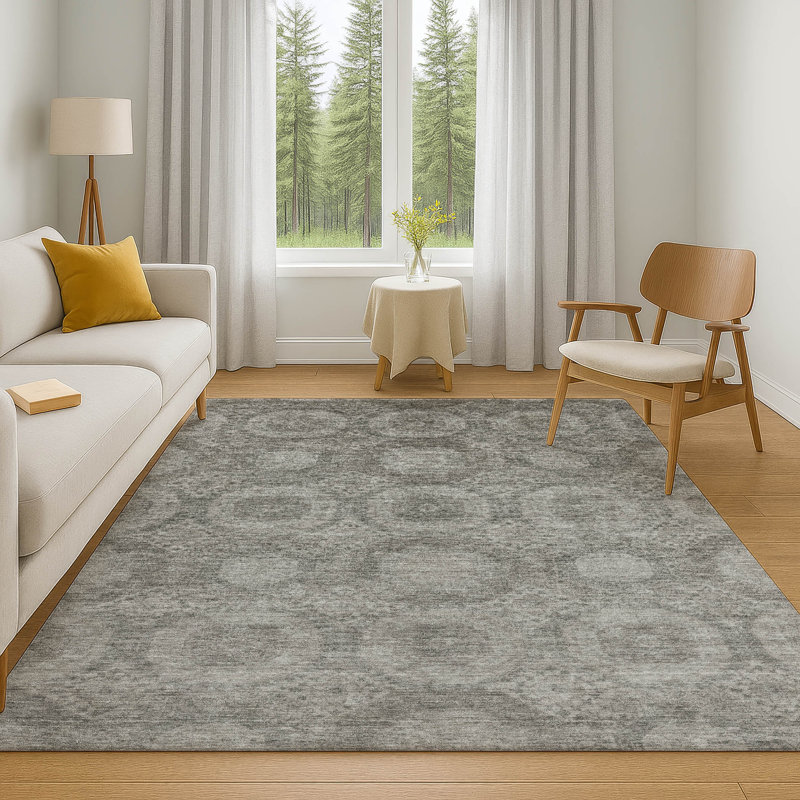 Premium Machine Washable Alaina AMF1925 Panels Rug, Rectangle 9' x 12'