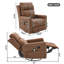 Fauteuils inclinables multifonctionnels Comfort, en cuir synthétique brun, style moderne pour le salon