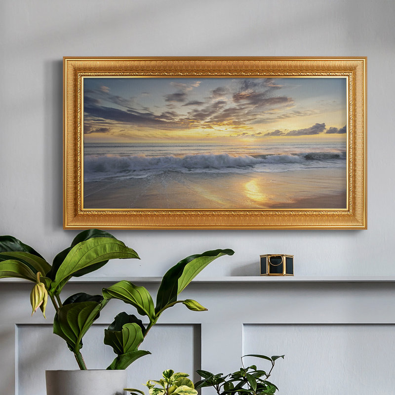 Toile encadrée de qualité supérieure Azio Island - prête à être accrochée, H 25 po x l 45 po x P 1 po