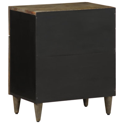 50cm W Metal Bedside Table