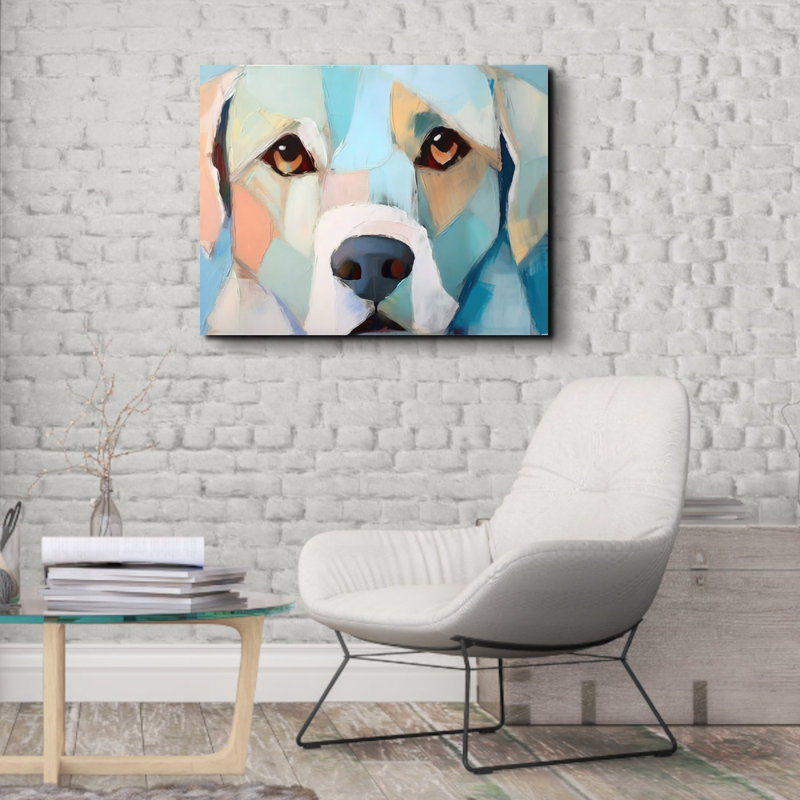 «Dog 2» sur toile, H 20 po x l 24 po