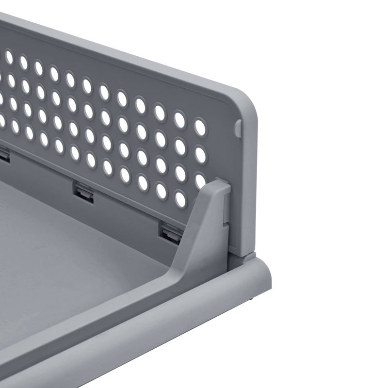 Rebrilliant Plastic Storage Tub & Tote, Gray, 14cm H x 43cm W x 38cm D