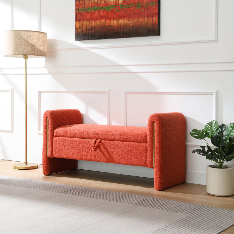 Banc moderne avec accoudoirs et rangement