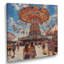 Carrousel de parc d'attractions orange et bleu - Décoration murale parcs d'attractions-1613362054-1613362104