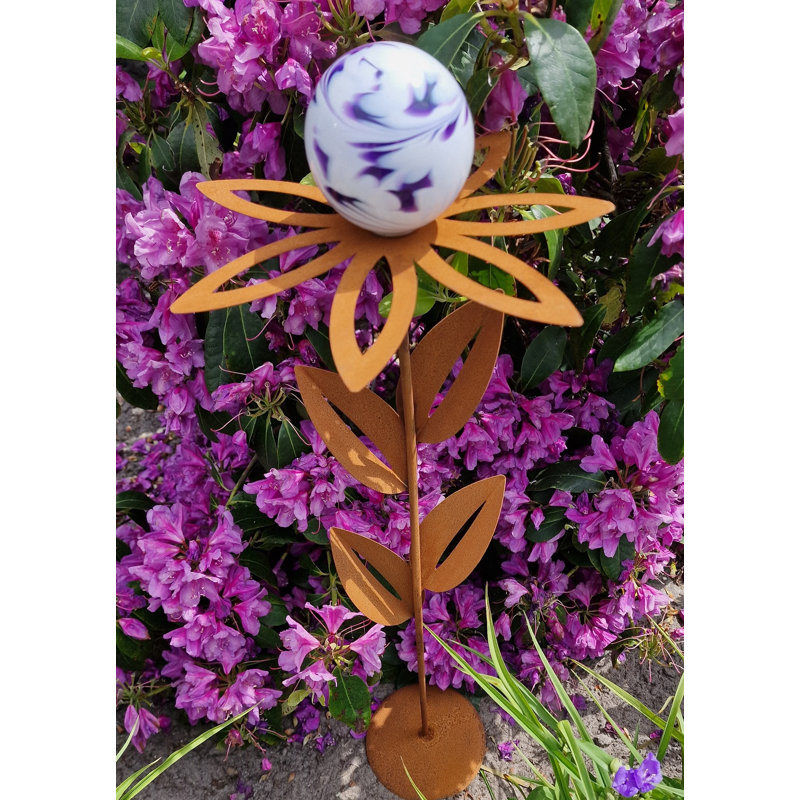 Sagefield Metal Plants & Flowers Gazing Ball