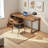 Solid wood integrated writing desk