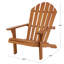 Chaise Adirondack d'intérieur en bois de teck Cole and Grey-684929618