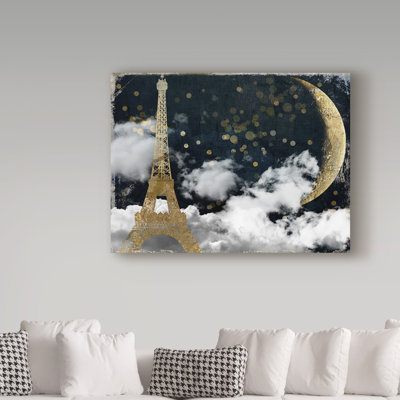 Jadaya 'Cloud Cities Paris' Graphic Art Print on Wrapped Canvas