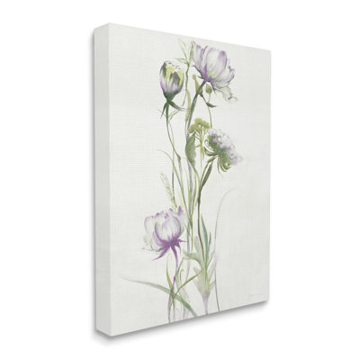 «Classic Budding Flower Blossoms» par Liz Jardine, impression sur toile tendue