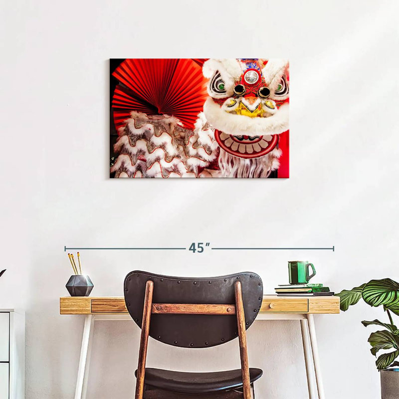 Ravi Chinese Lion Dance, 20" H x 30" W