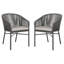 Chaise de patio empilable avec coussin