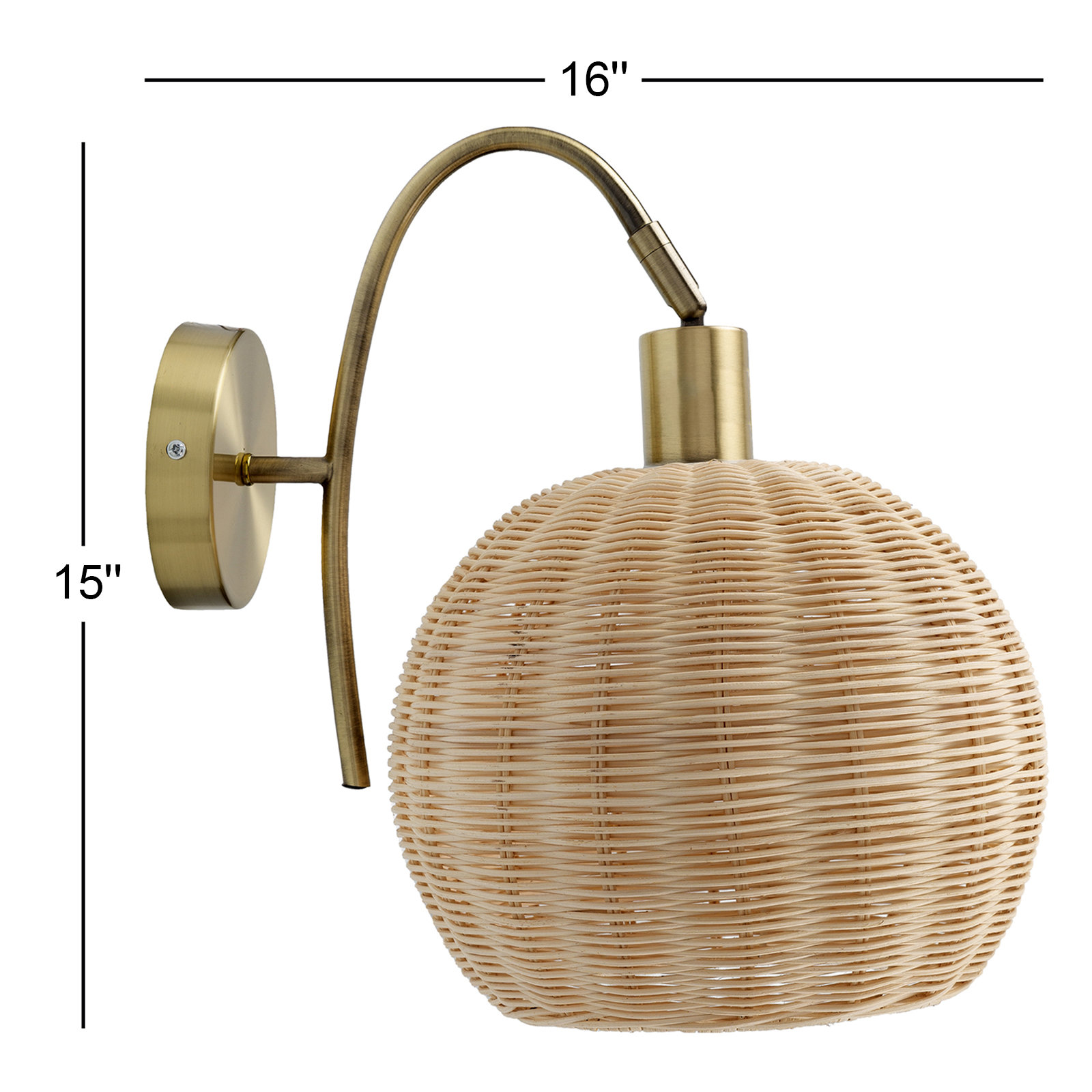Dermott Single Light Armed Sconce