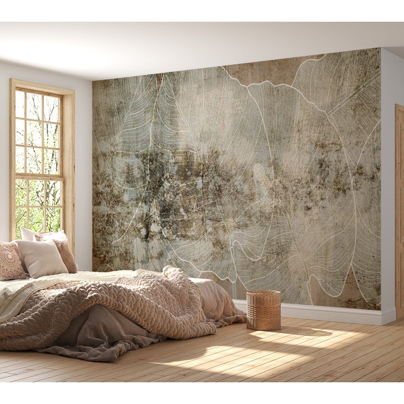 Murale abstraite pelez et collez - geste noble, L 100 po x l 135 po