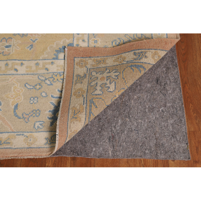 Tapis turc Oushak en laine à teinture végétale 8 x 10
