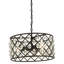 Stiles 3 - Light Black Drum Pendant