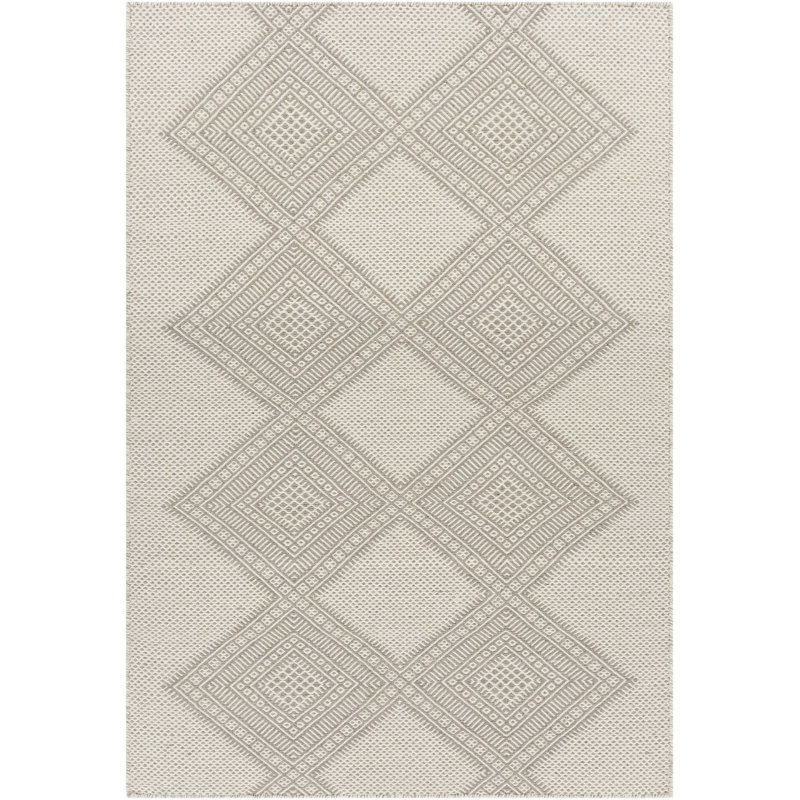 Acsa Wool Southwestern Indoor Rug, Rectangle 8'10" x 12'