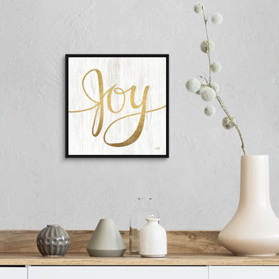 Reproduction d’art textuel sur toile, "Joy" par Misty Michelle