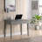Shaker Cottage 40 in. W Laptop Desk with Pull-Out Drawer, Keyboard/Mouse Console Shelf for Home Office; Overall 48 in. W x 23 in. D x 30 in. H, Clearance 23 in. H (Gray)-1284504555